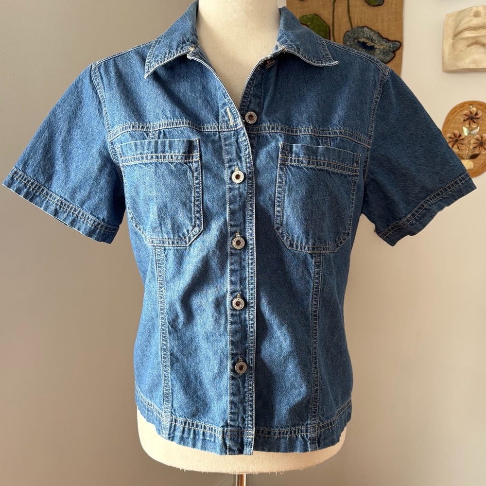 Western Cotton Jean Button Down